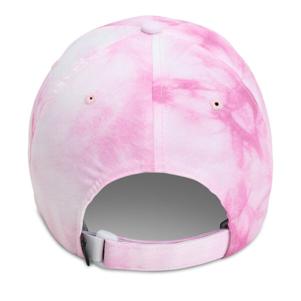 pink tie-dye skull cap