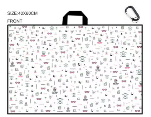 "no laws claws" signature golf towel