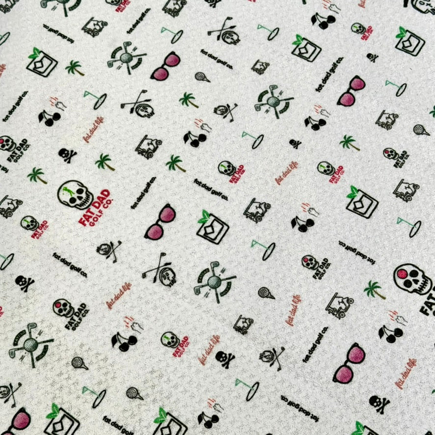 "no laws claws" signature golf towel