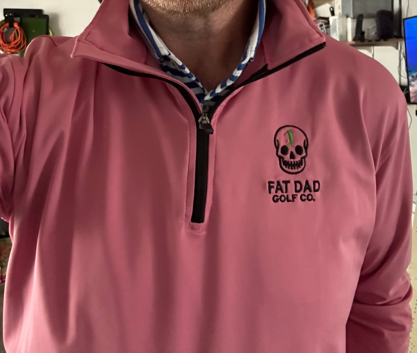 signature pink 1/4 zip