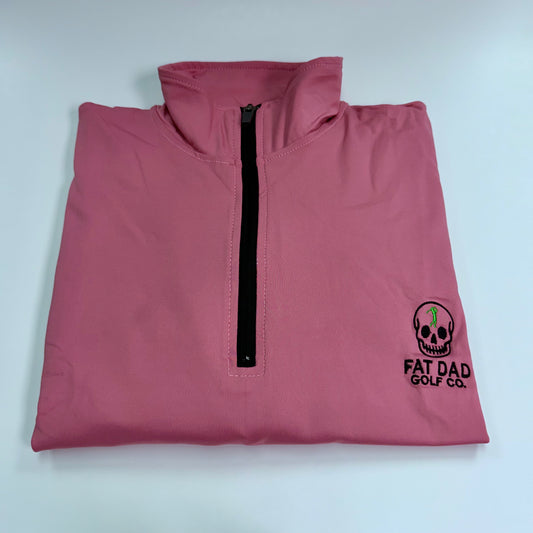 signature pink performance 1/4 zip