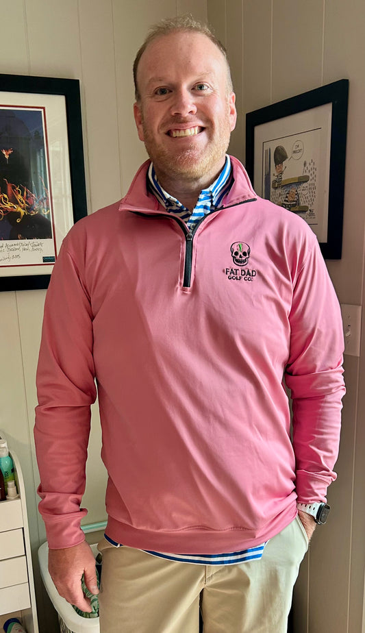 signature pink 1/4 zip