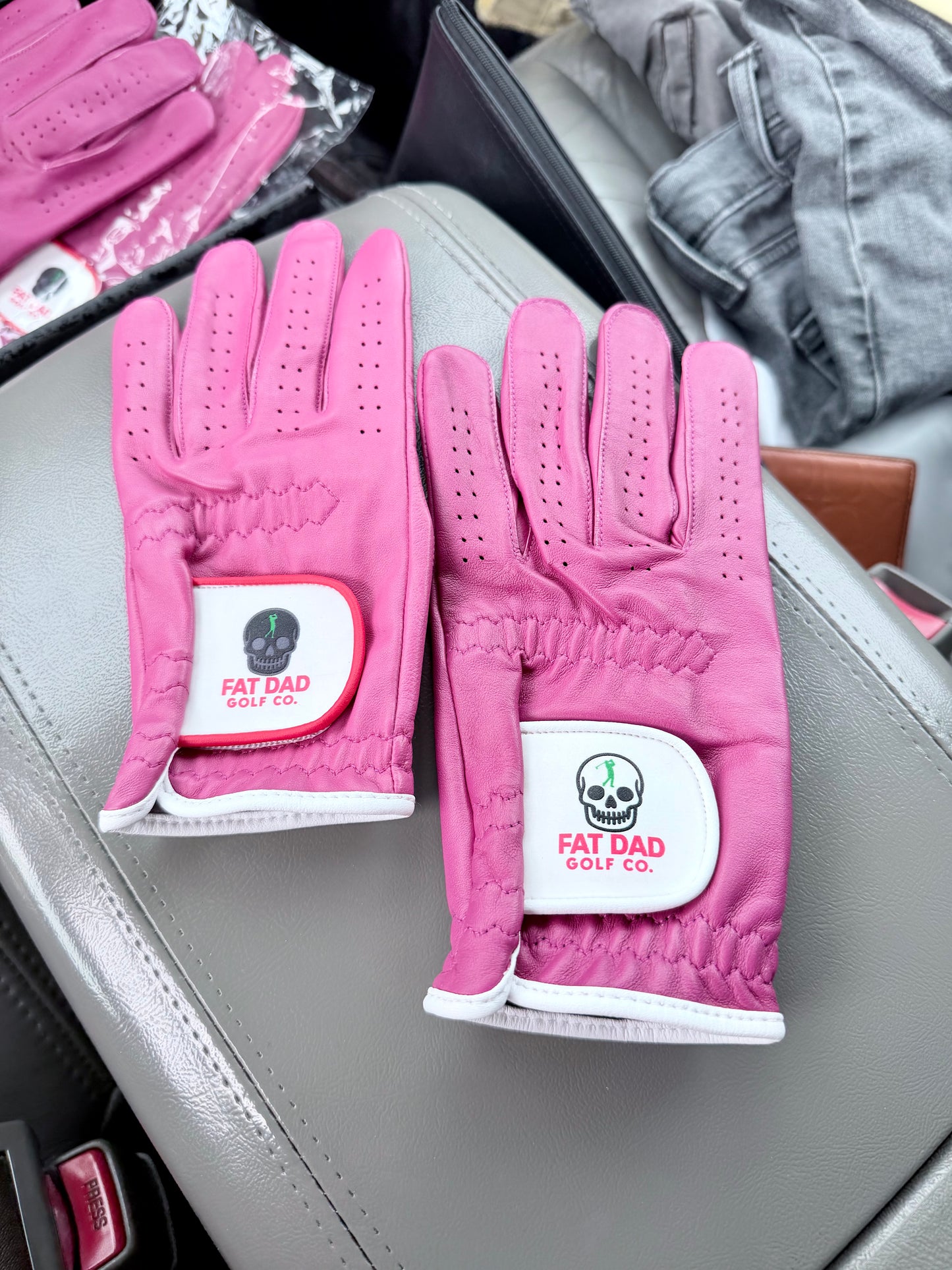 pink cabretta glove