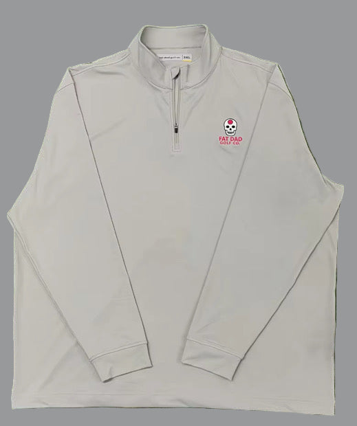 "golf on the brain" gray clubhouse 1/4 zip