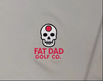 "golf on the brain" gray clubhouse 1/4 zip