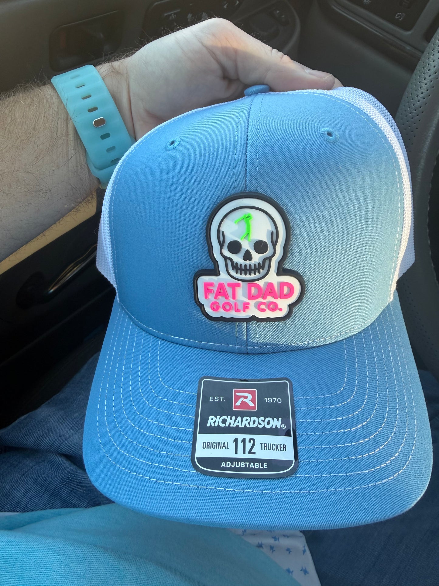 skull patch richardson 112 blue/white