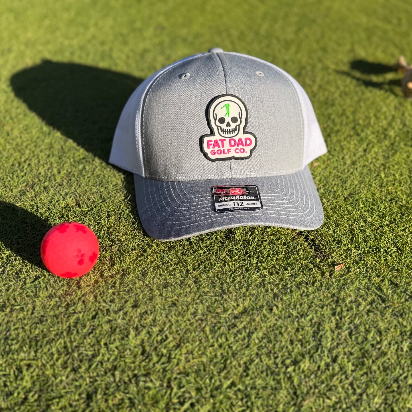 skull patch richardson 112 gray/white