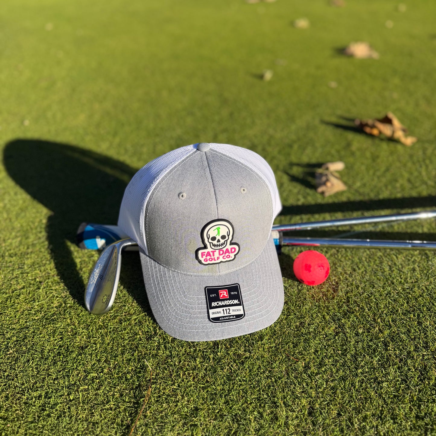 skull patch richardson 112 gray/white