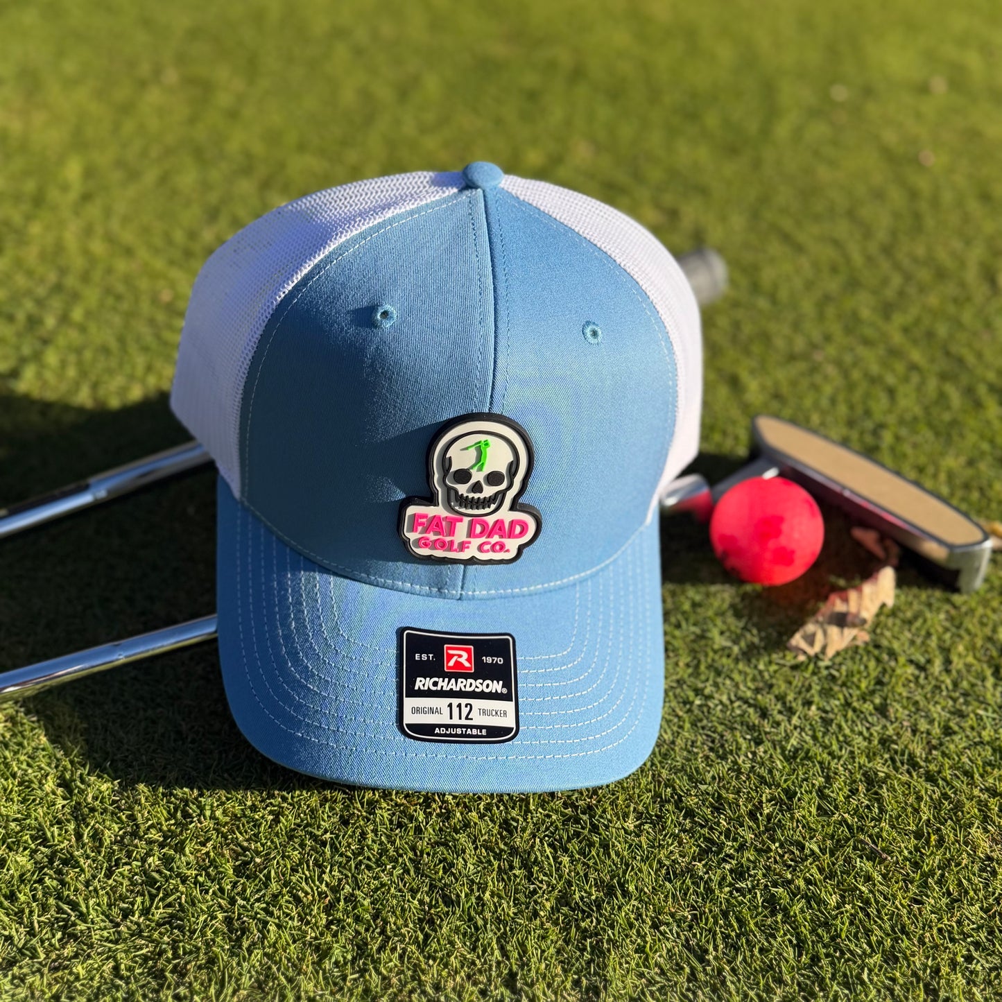 skull patch richardson 112 blue/white