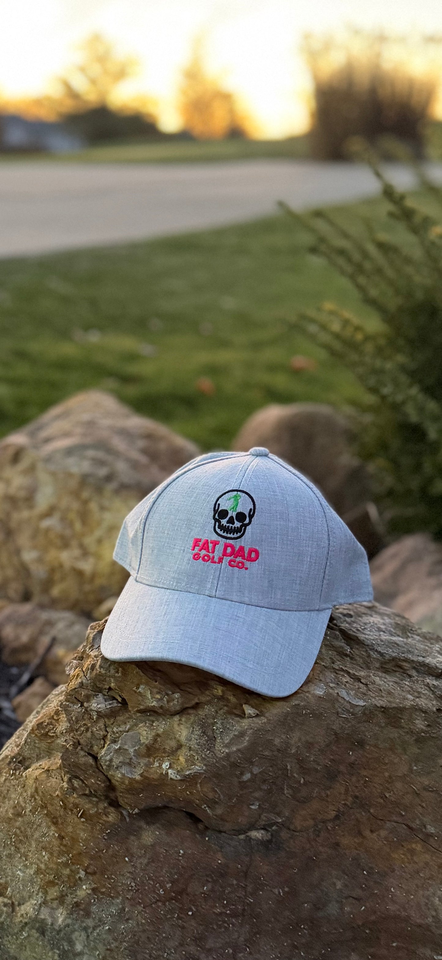 heather gray skull cap