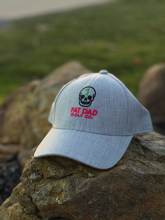 heather gray skull cap