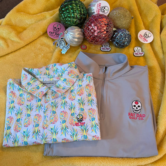 "swinging clubs" performance golf polo