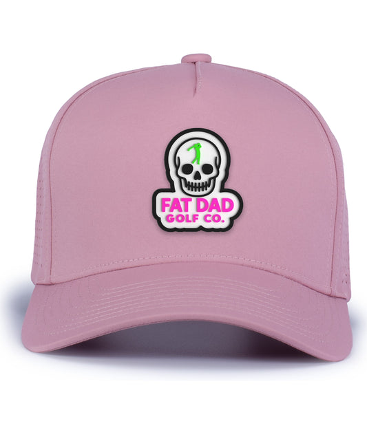 skull PVC patch pacific weekender mauve hat