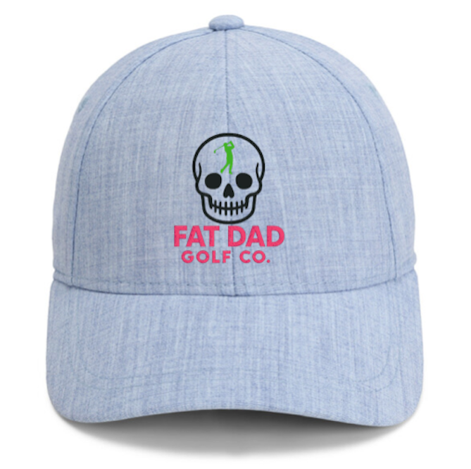 heather blue skull cap