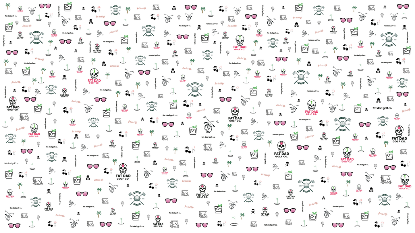 signature print golf towel