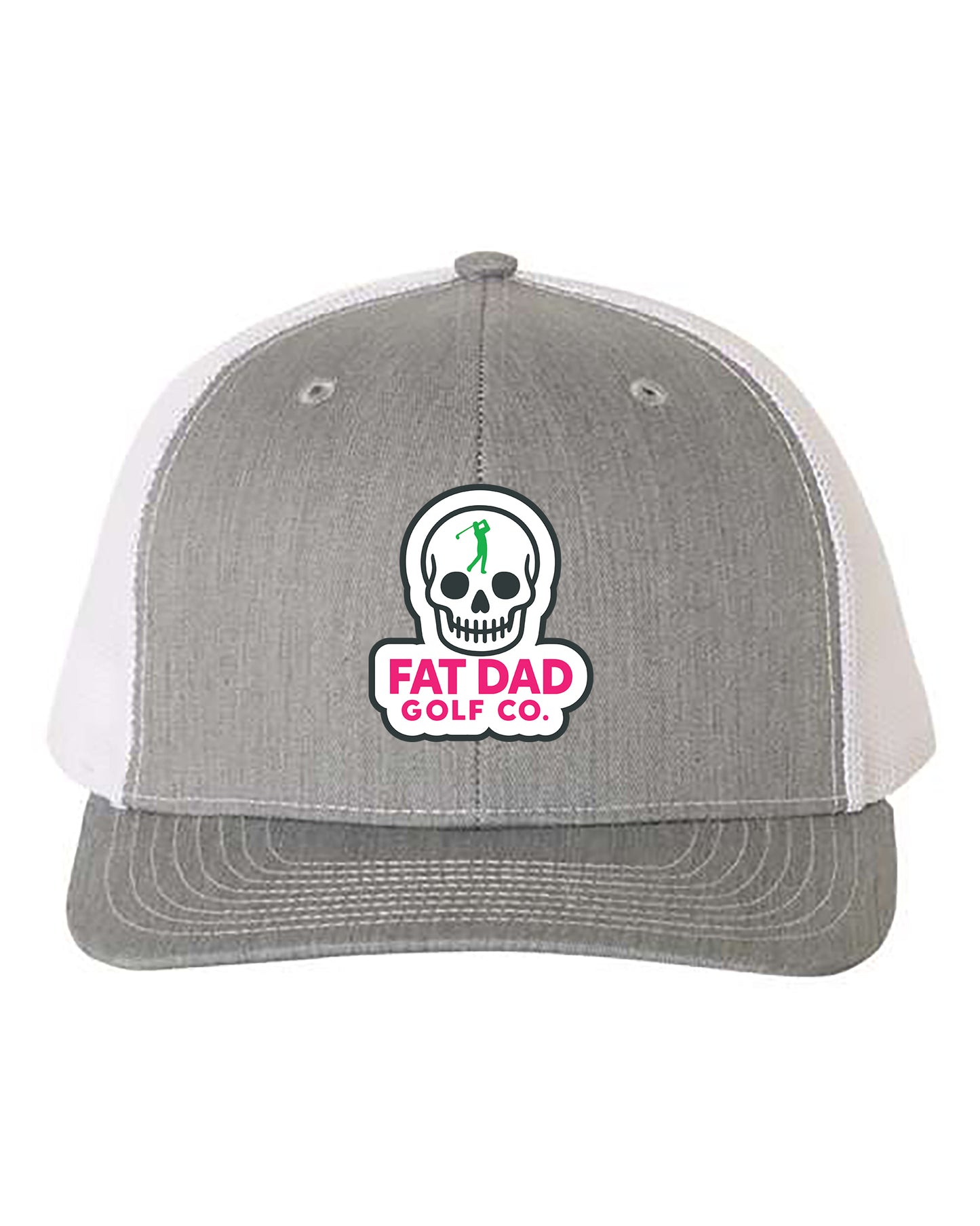 skull patch richardson 112 gray/white
