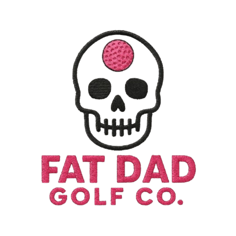 golf on the brain blue stripe clubhouse polo